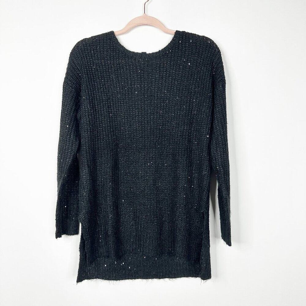 2/$30 Atmosphere Crew Neck Sweater Long Sleeve Black 8 #A0435 TRB3